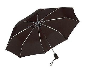 Skládací automatický deštník, černá - reklamní deštníky