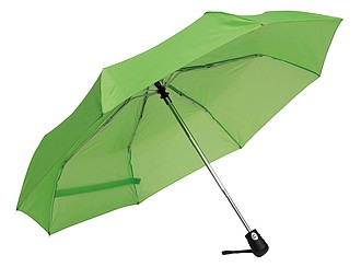 Skládací deštník, automatický OC, pr. 97cm, světle zelený - reklamní deštníky
