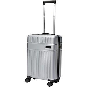 Skořepinový palubní kufr na kolečkách, stříbrný - reklamní předměty