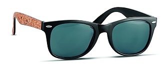 Sluneční brýle s UV400 a korkovými nožičkami - sluneční brýle s vlastním potiskem
