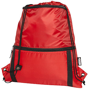 Stahovací batoh z RPET, červený