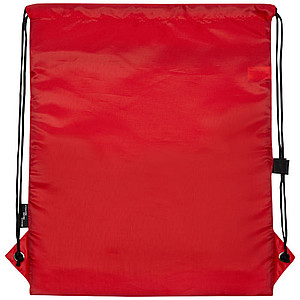 Stahovací batoh z RPET, červený
