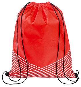 TAGAMOS Stahovací batoh s reflexními proužky, červená