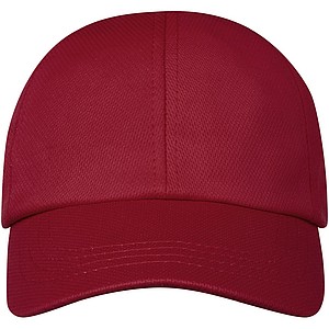 TERMINI Šestipanelová čepice s cool fit úpravou, červená