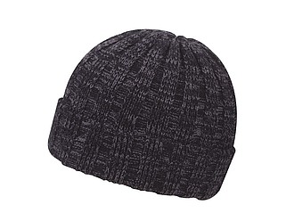 TIZANA Pánská zimní čepice v univerzální velikosti, černá - zimní čepice s vlastním potiskem