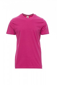 Tričko PAYPER SUNSET tmavě růžová S - firemní trička s potiskem