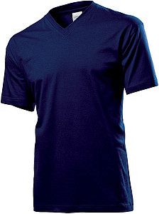 Tričko STEDMAN CLASSIC V-NECK tmavě modrá S - trička s potiskem