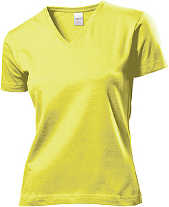 Tričko STEDMAN CLASSIC V-NECK WOMEN světle žlutá L