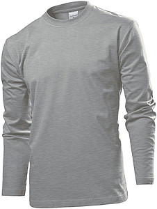 Tričko STEDMAN COMFORT LONG SLEEVE MEN tmavě šedý melír L - trička s potiskem