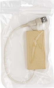 USB hub s bambusovým povrchem - reklamní předměty
