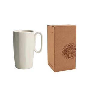 VS RAIPUR Keramický hrnek na latte, 330 ml, bílá - reklamní předměty